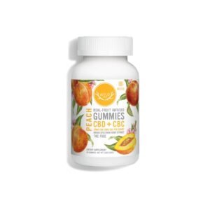 Wyld CBD Peach Gummies – 40 Count | 20mg CBD + 10mg CBC Per Gummy (Broad Spectrum, THC-Free)