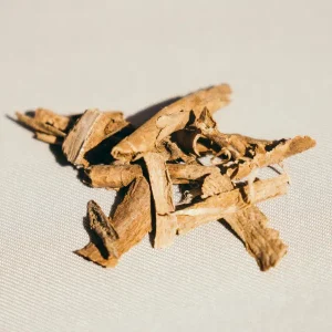 Iboga root bark’s primary active alkaloid, ibogaine, acts on multiple neurotransmitter systems. Notably, it functions as a serotonin reuptake inhibitor, a kappa-opioid receptor agonist, and a NMDA receptor antagonist.